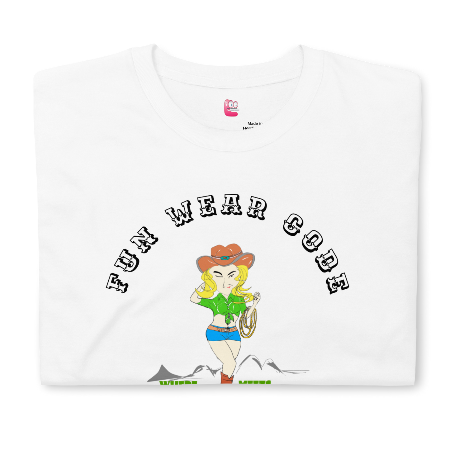 Cowgirl graphic tee - Classic American Style T-shirt for Fun-Loving Souls | FunWearCode