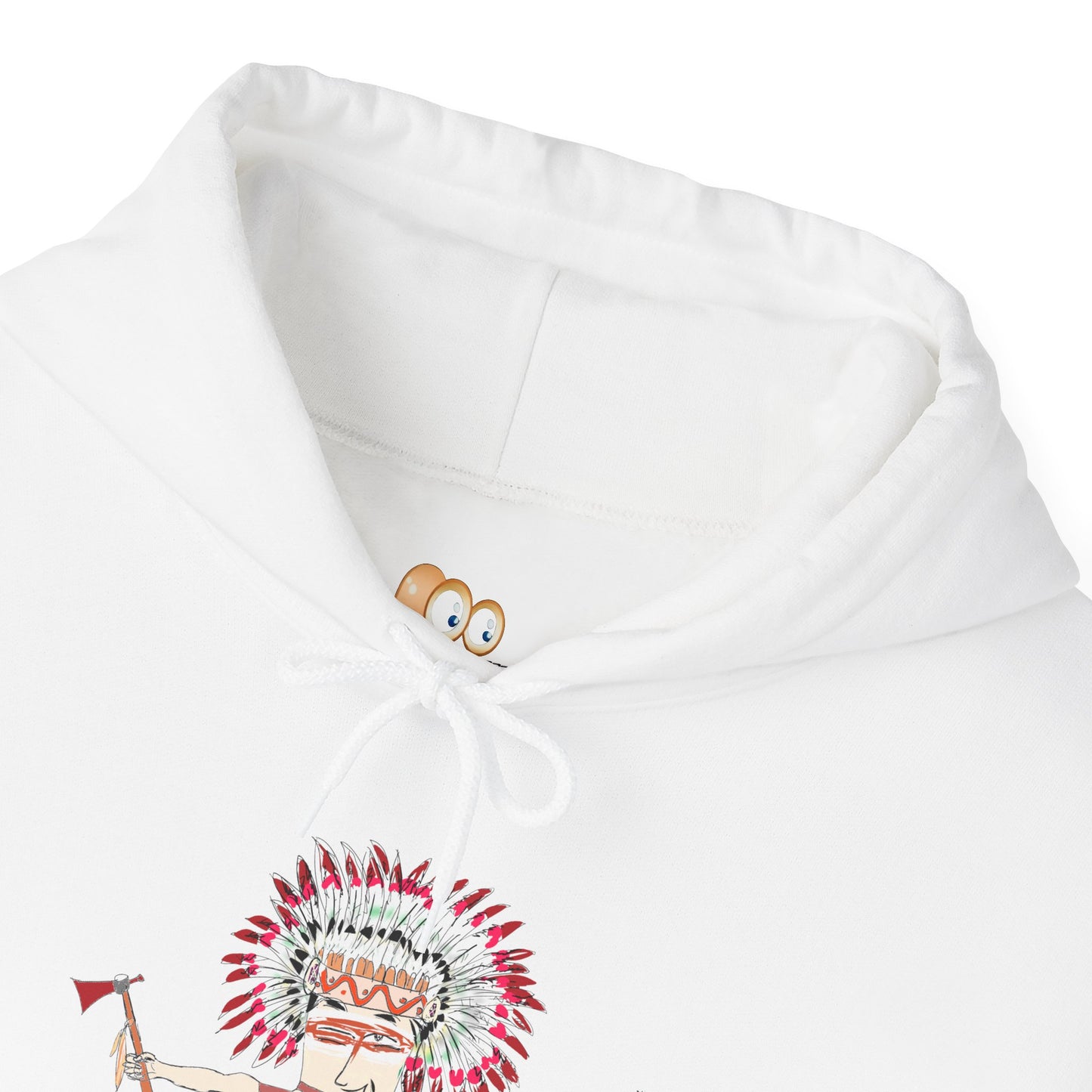 Casual Cozy Pullover – Fun American Native Indian AI Edition Hoodie  | FunWearCode