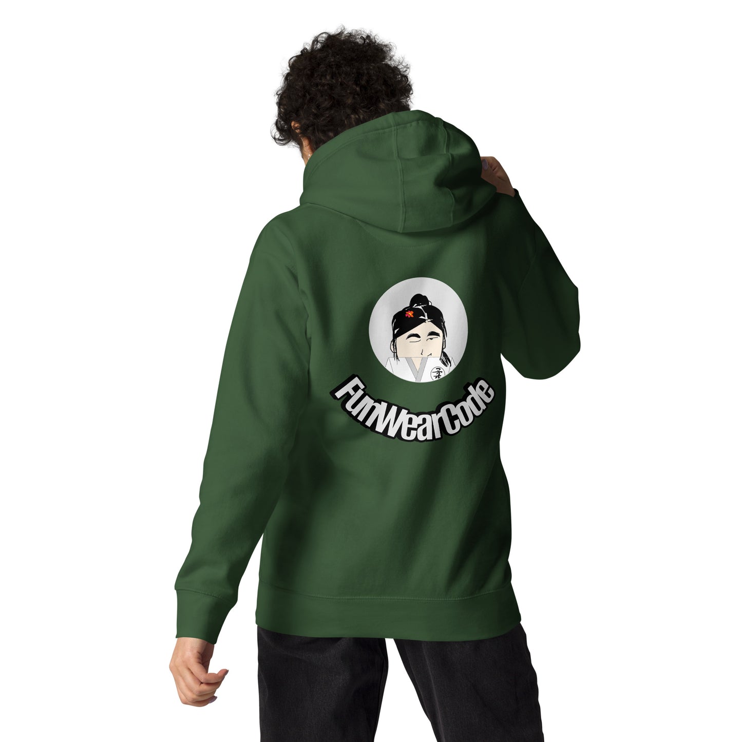 Judo Lady Graphic Cartoon Hoodie – Fun Martial Arts Sweatshirt | FunWearCode