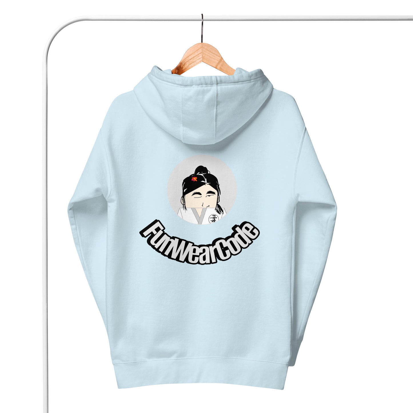 Judo Lady Graphic Cartoon Hoodie – Fun Martial Arts Sweatshirt | FunWearCode