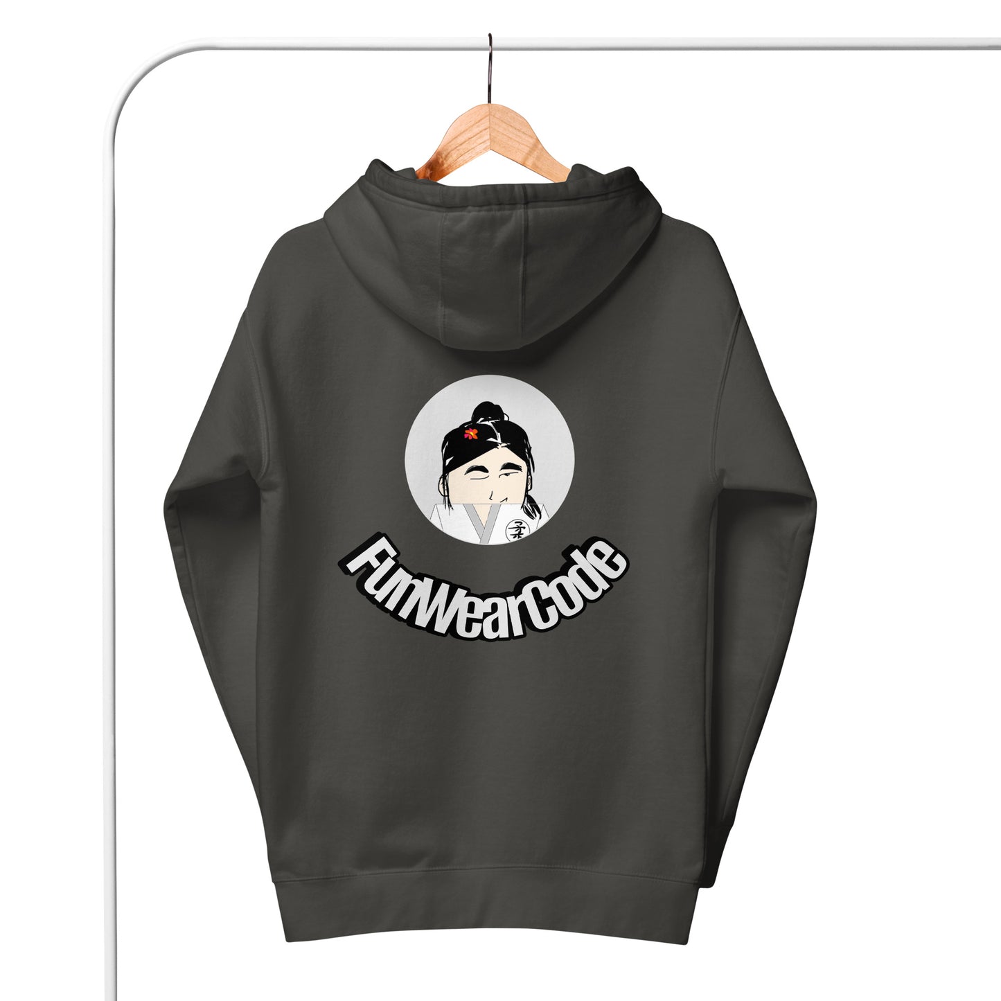 Judo Lady Graphic Cartoon Hoodie – Fun Martial Arts Sweatshirt | FunWearCode