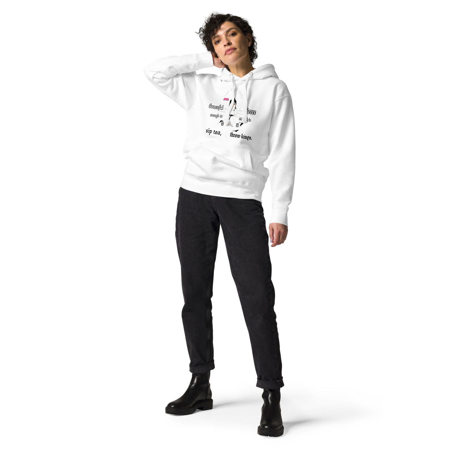 Judo Lady Graphic Cartoon Hoodie – Fun Martial Arts Sweatshirt | FunWearCode