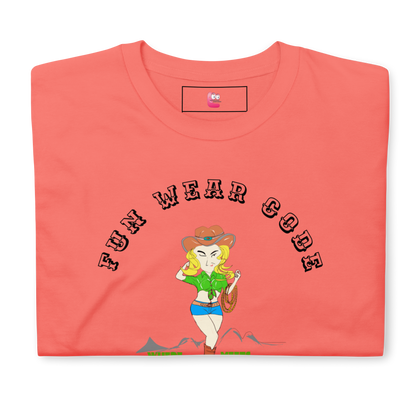 Cowgirl graphic tee - Classic American Style T-shirt for Fun-Loving Souls | Funwearcode