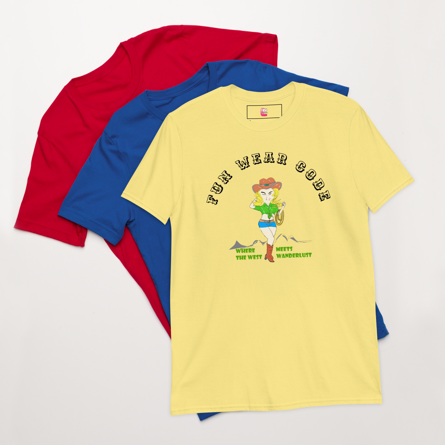 Cowgirl graphic tee - Classic American Style T-shirt for Fun-Loving Souls | Funwearcode