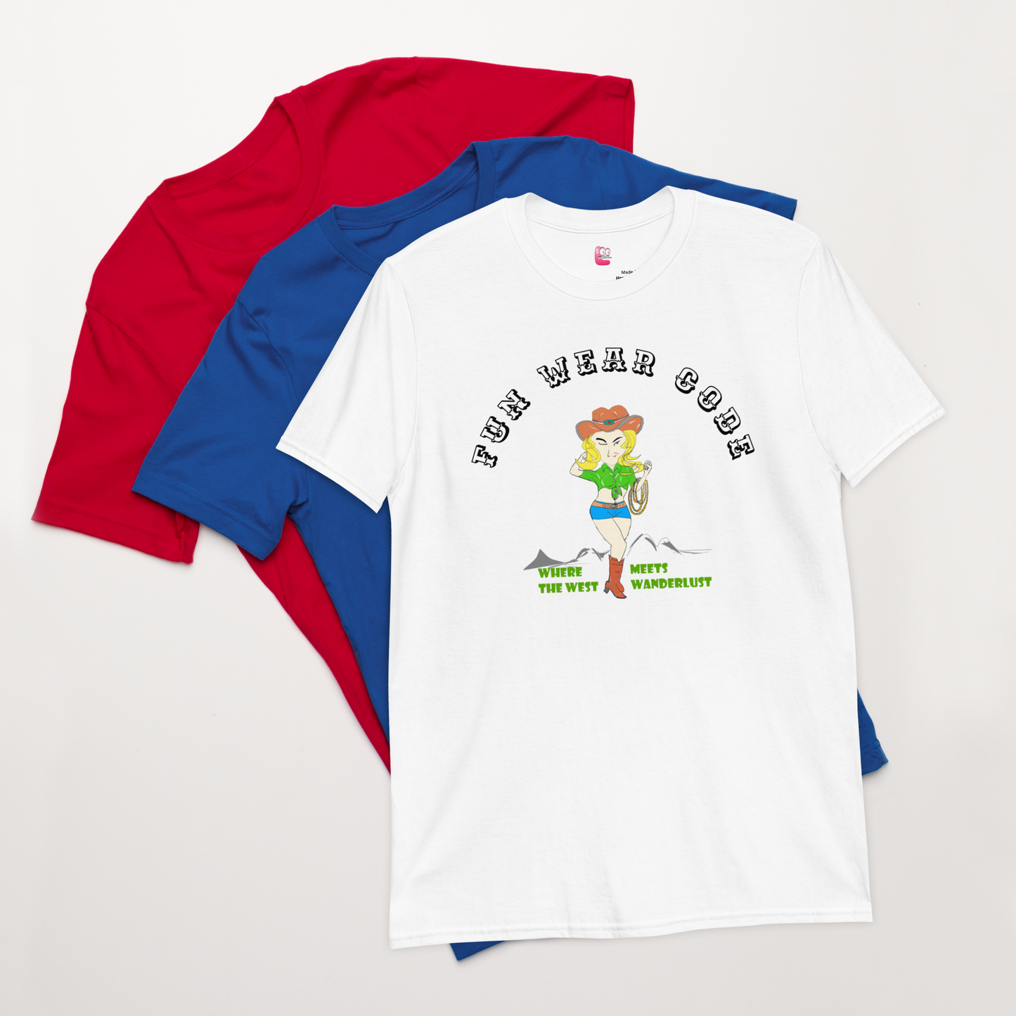 Cowgirl graphic tee - Classic American Style T-shirt for Fun-Loving Souls | Funwearcode