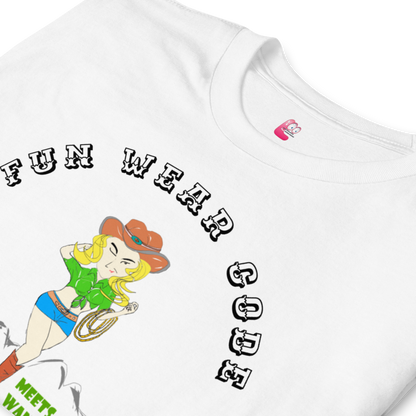 Cowgirl graphic tee - Classic American Style T-shirt for Fun-Loving Souls | Funwearcode