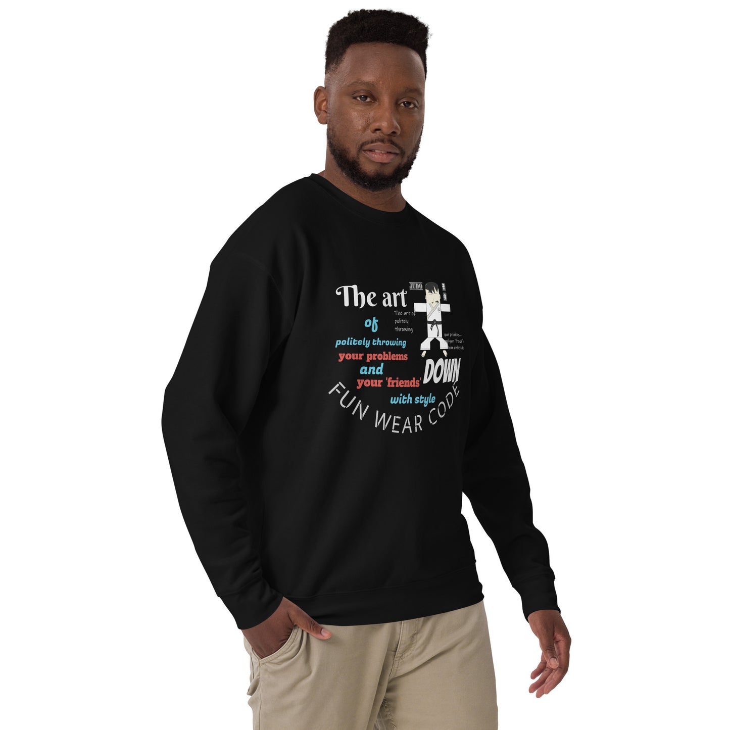 Judo Theme Long Sleeve Tee – Fun Martial Arts Shirt | FunWearCode