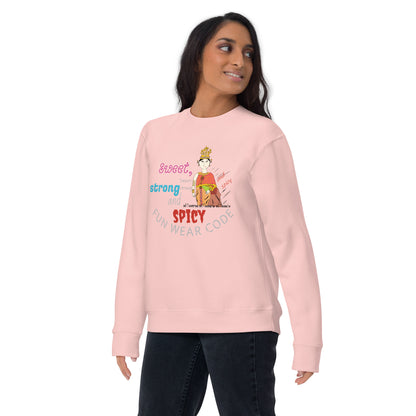 Premium Long Sleeve T-Shirt - Playful Thai Woman Graphic Tee | FunWearCode