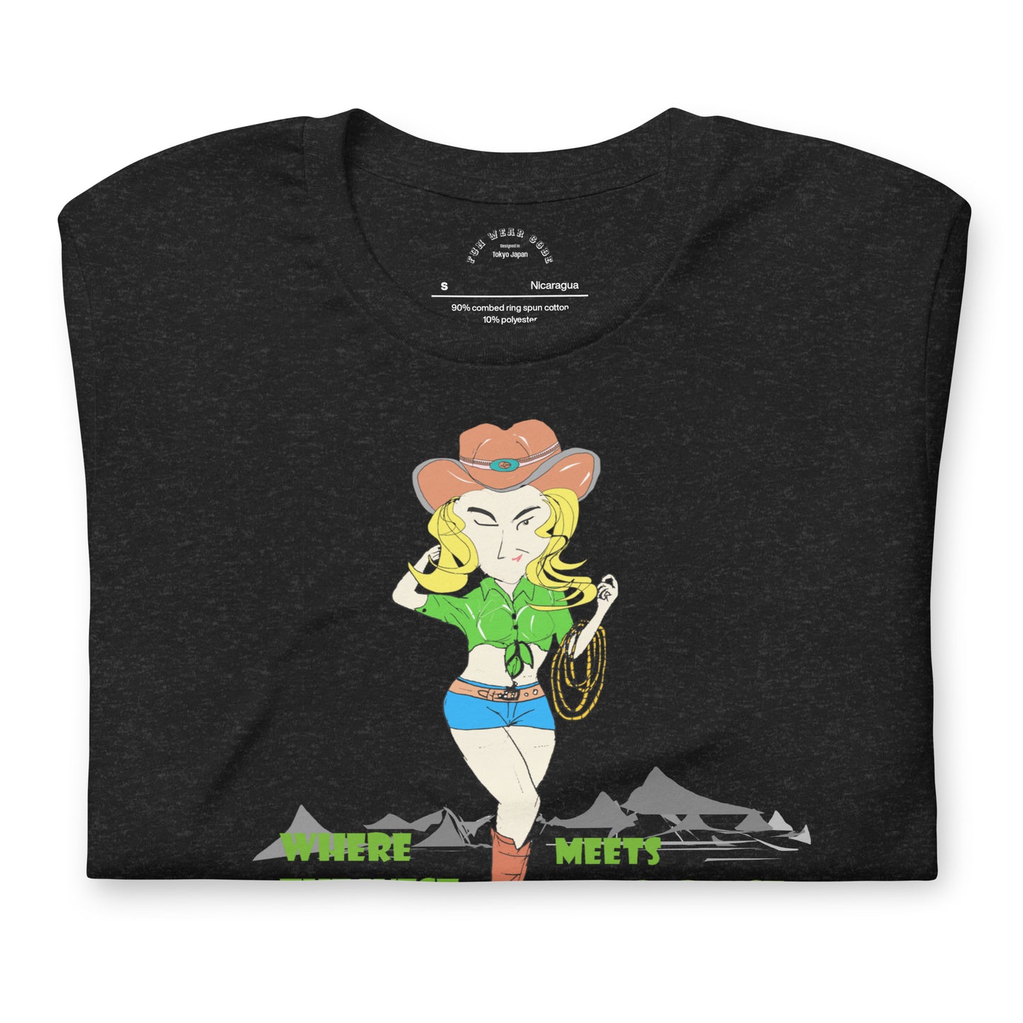 Cowgirl Graphic T-shirt - Classic American Style Tee for Fun-Loving Souls | FunWearCode