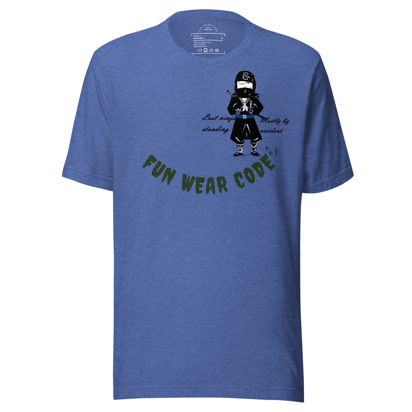 Playful Ninja Theme  T-Shirt – Japanese Martial Arts Iconic Tee | FunWearCode