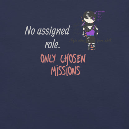 Lady Ninja Graphic T-Shirt – Feminine Martial Arts Theme Tee | FunWearCode