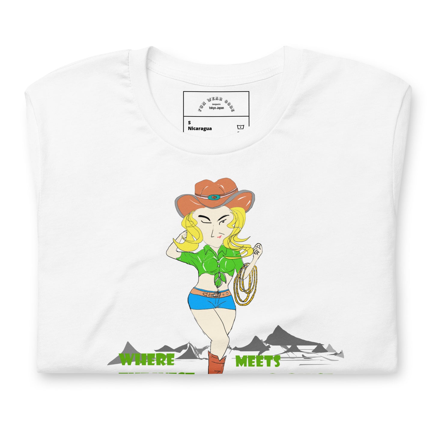Cowgirl Graphic T-shirt - Classic American Style Tee for Fun-Loving Souls | FunWearCode