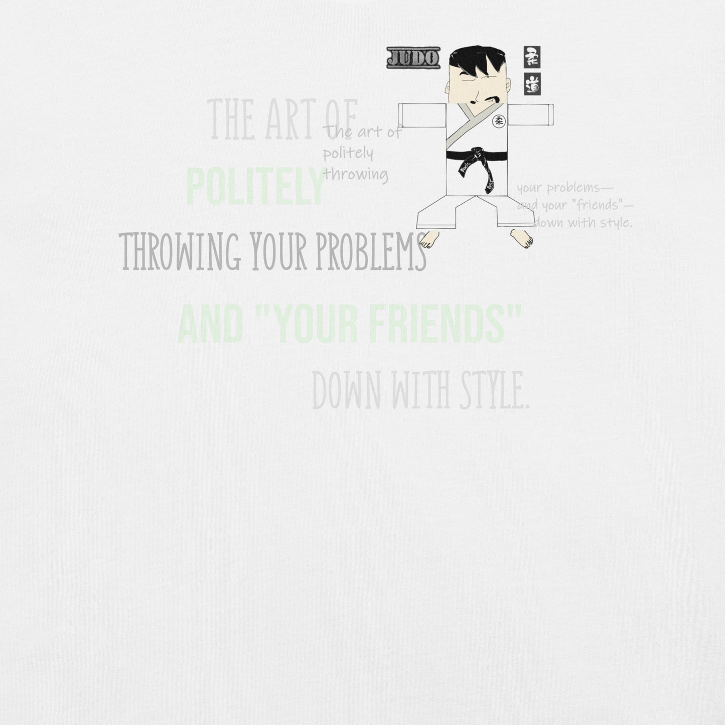 Authentic Judo Theme T-Shirt - Fun Martial Arts Graphic Tee | FunWearCode