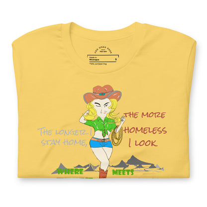 Classic Cowgirl Graphic T-shirt - American Style Tee for Fun-Loving Souls | FunWearCode
