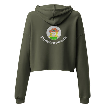 Trendy Cowgirl Crop Hoodie - Classic American Style for Fun-Loving Souls | FunWearCode