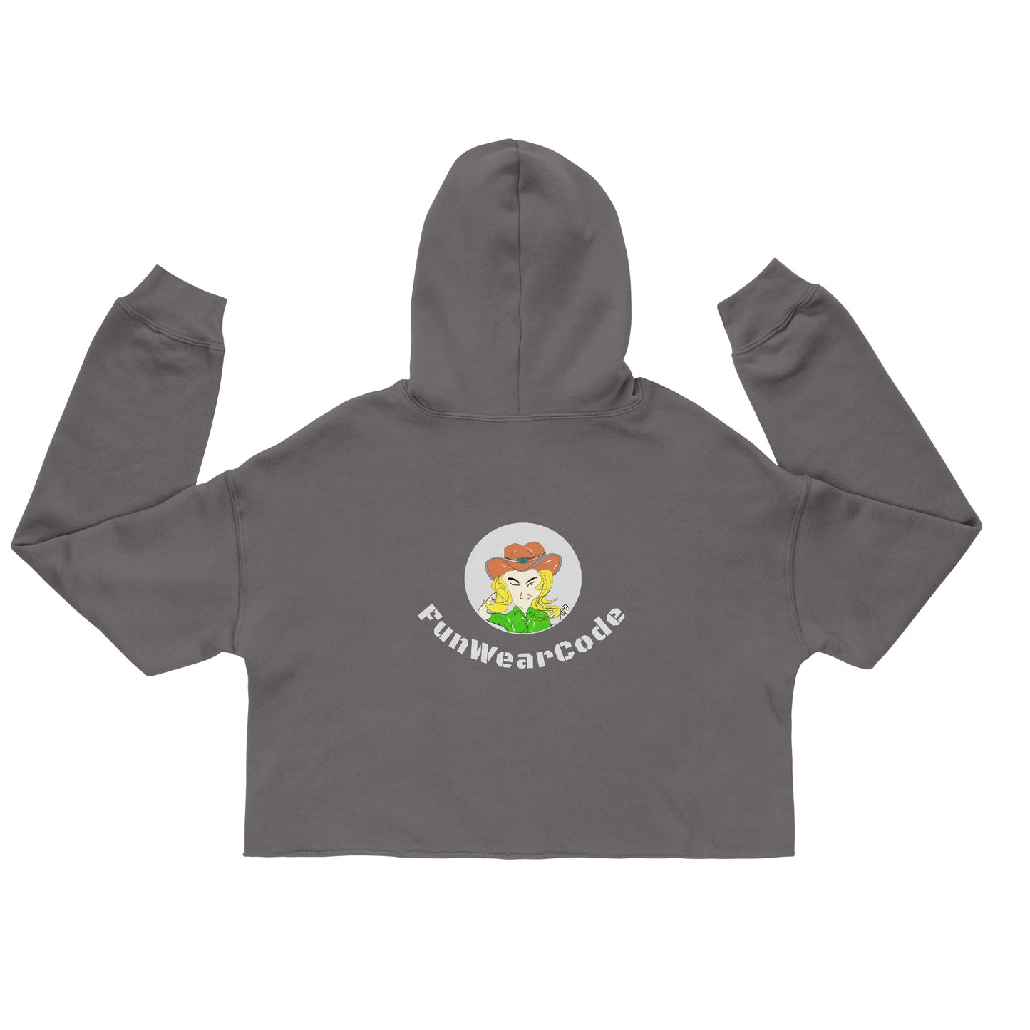 Trendy Cowgirl Crop Hoodie - Classic American Style for Fun-Loving Souls | FunWearCode