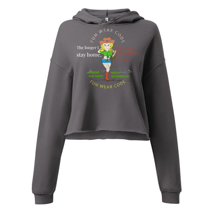 Trendy Cowgirl Crop Hoodie - Classic American Style for Fun-Loving Souls | FunWearCode